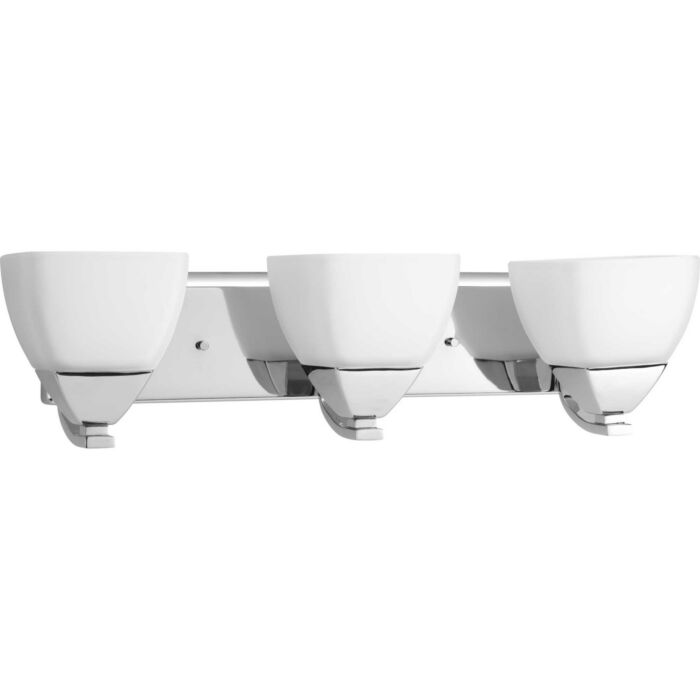 Appeal 3-Light Bathroom Vanity Light Bracket in Polished Chrome