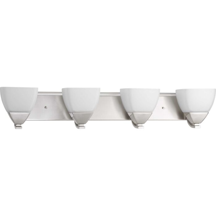 Appeal 4-Light Bathroom Vanity Light Bracket in Brushed Nickel