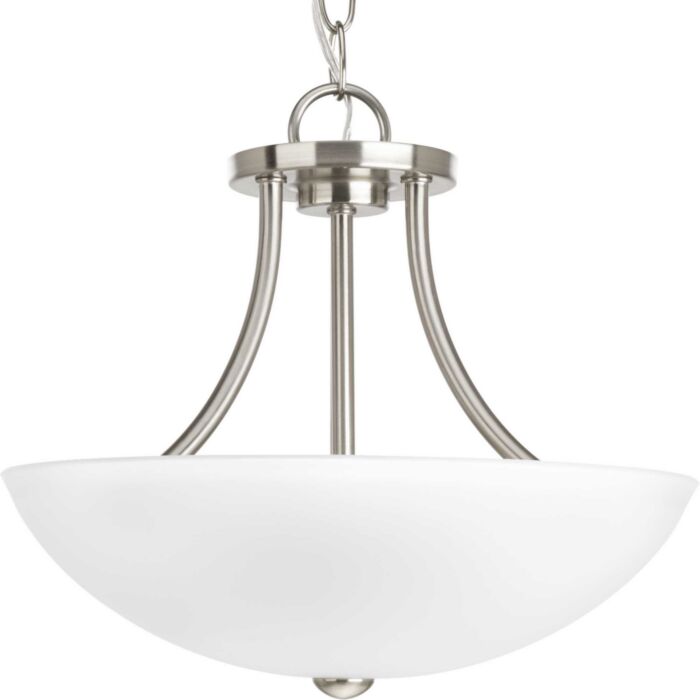 Gather 2-Light Semi-Flush Convertible in Brushed Nickel
