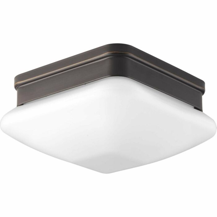 Appeal - Opal 1-Light Flush Mount in Antique Bronze