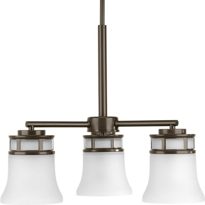 Cascadia 3-Light Chandelier in Antique Bronze