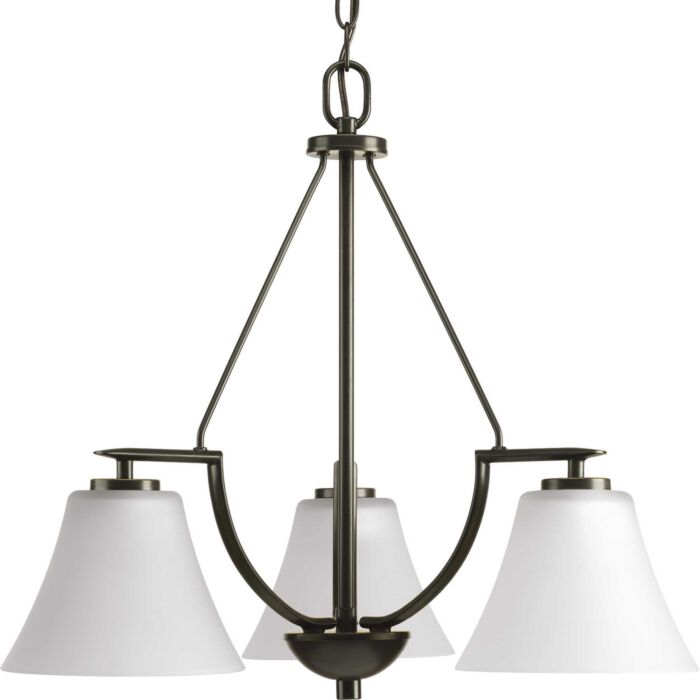 Bravo 3-Light Chandelier in Antique Bronze