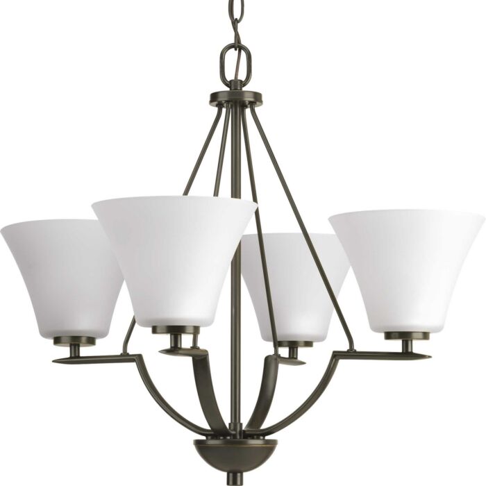 Bravo 4-Light Chandelier in Antique Bronze
