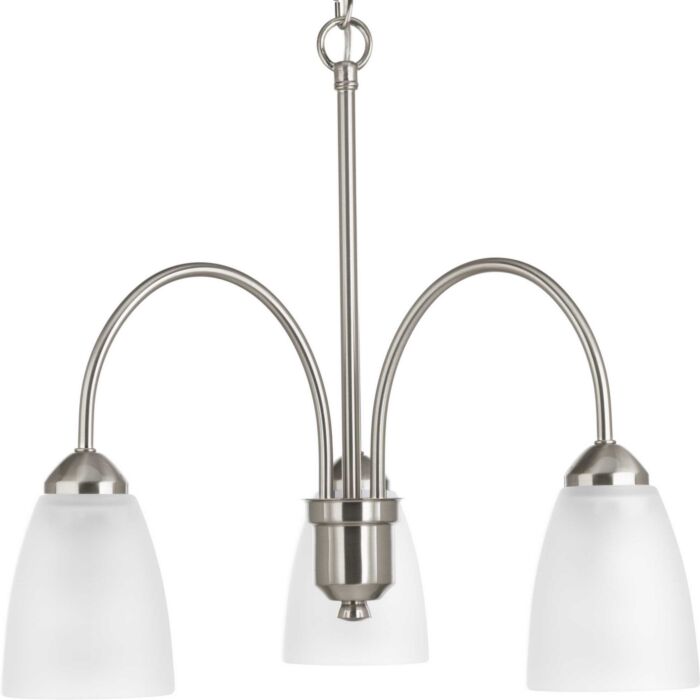 Gather 3-Light Chandelier in Brushed Nickel
