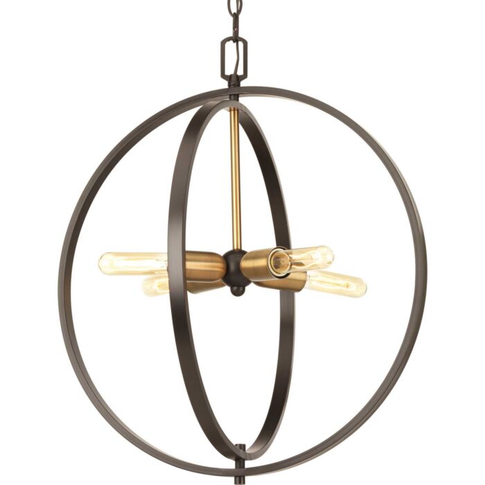 Swing 4-Light Pendant in Antique Bronze