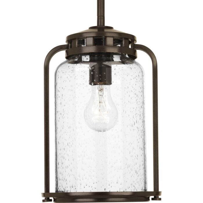 Botta 1-Light Hanging Lantern in Antique Bronze
