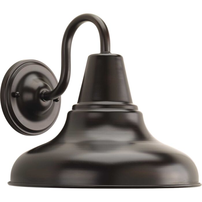 District LED 1-Light LED Wall Lantern in Antique Bronze