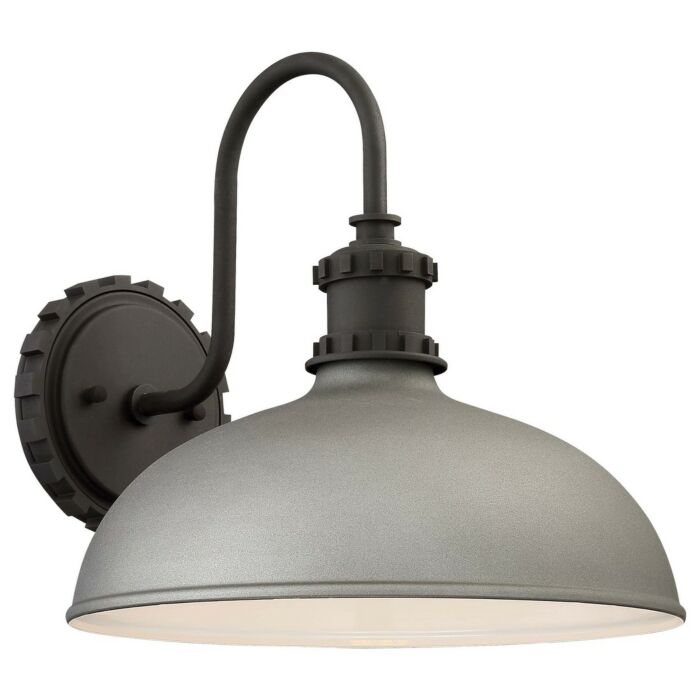 The Great Outdoors Escudilla 12 Inch Outdoor Wall Light in Sand Silver