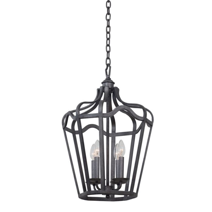 Four Light Hanging Lantern by Kalco