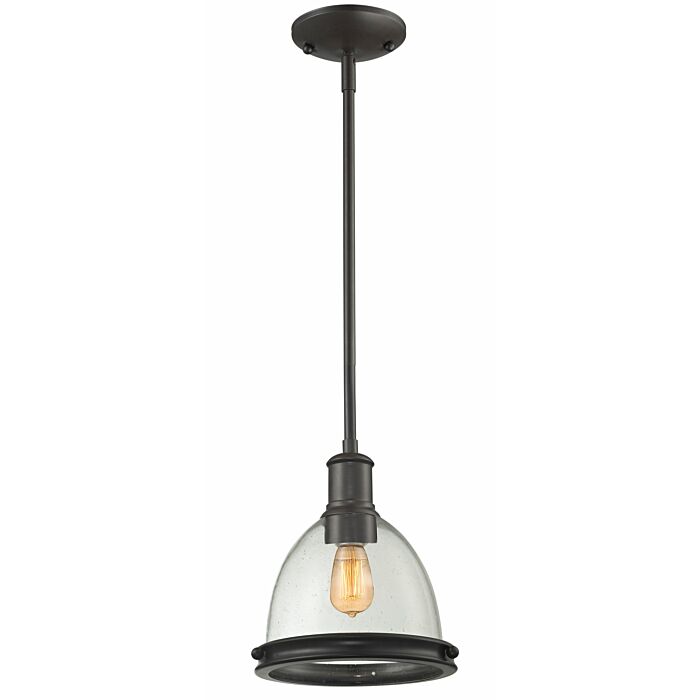 Z Lite Mason 1 Light Mini Pendant Light In Bronze