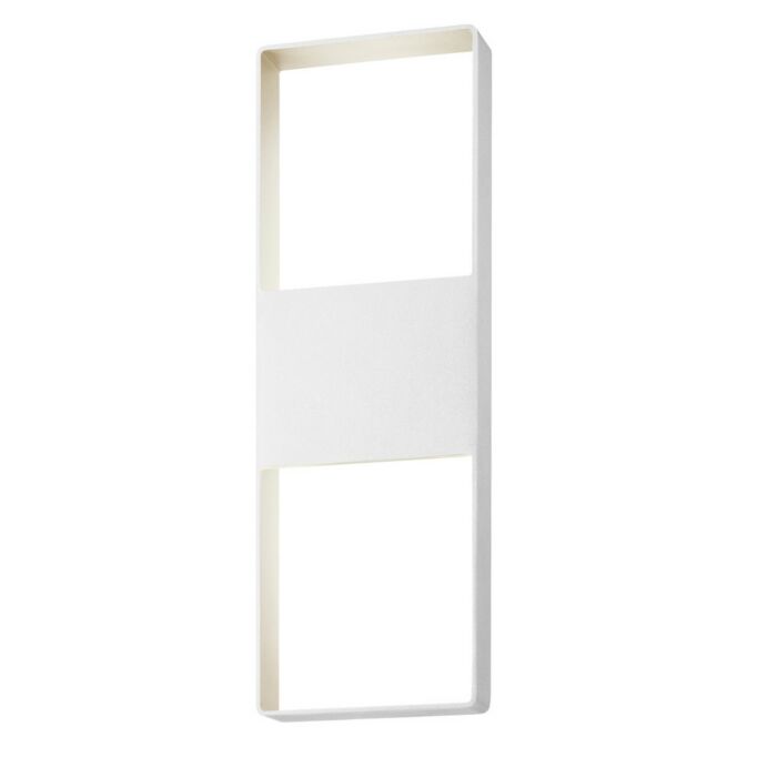 Sonneman Light Frames 21 Inch Up/Down LED Wall Sconce in Textured White