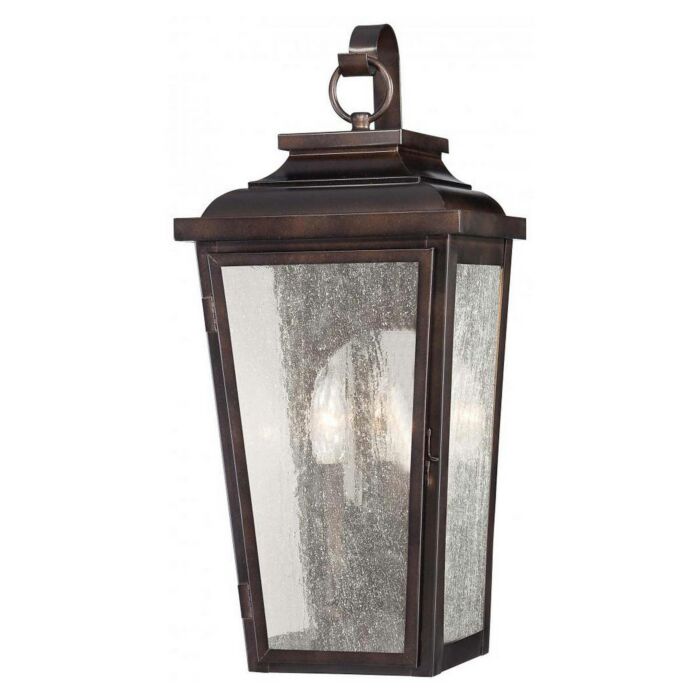 The Great Outdoors Irvington Manor Outdoor Wall Lantern in Chelsea Bronze