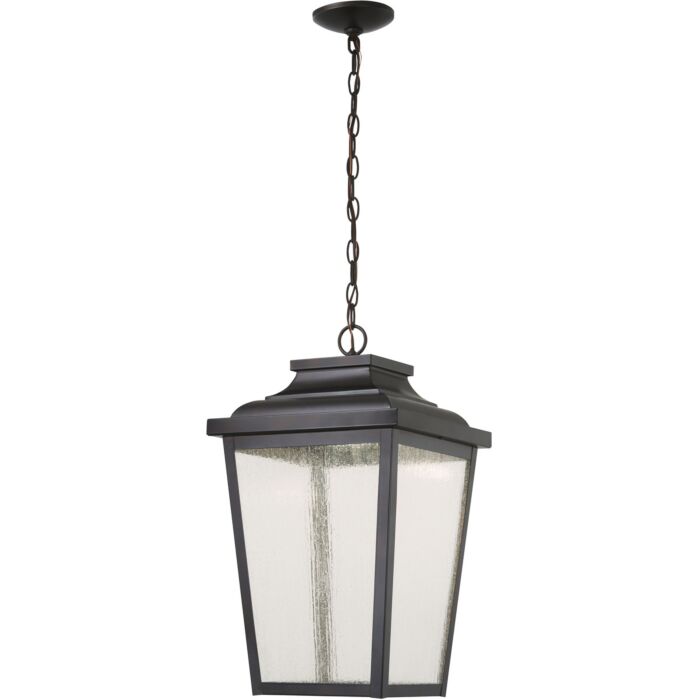 The Great Outdoors Irvington Manor 22 Inch Outdoor Hanging Light in Chelesa Bronze