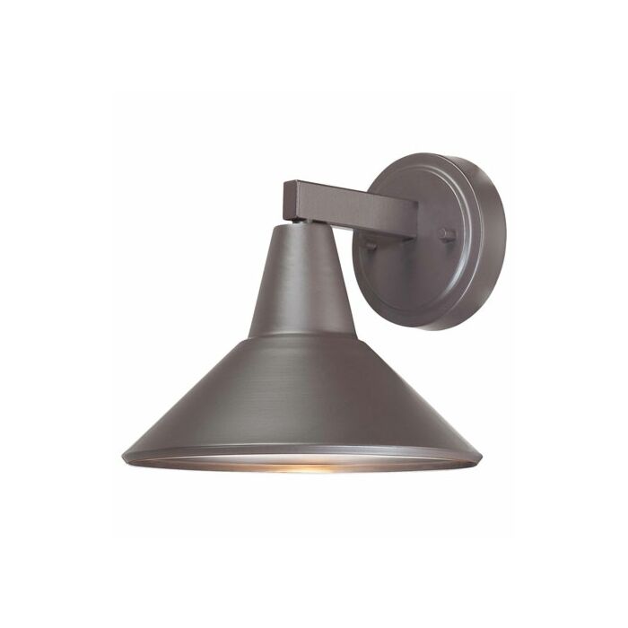 The Great Outdoors Bay Crest 8 Inch Outdoor Wall Light in Dorian Bronze