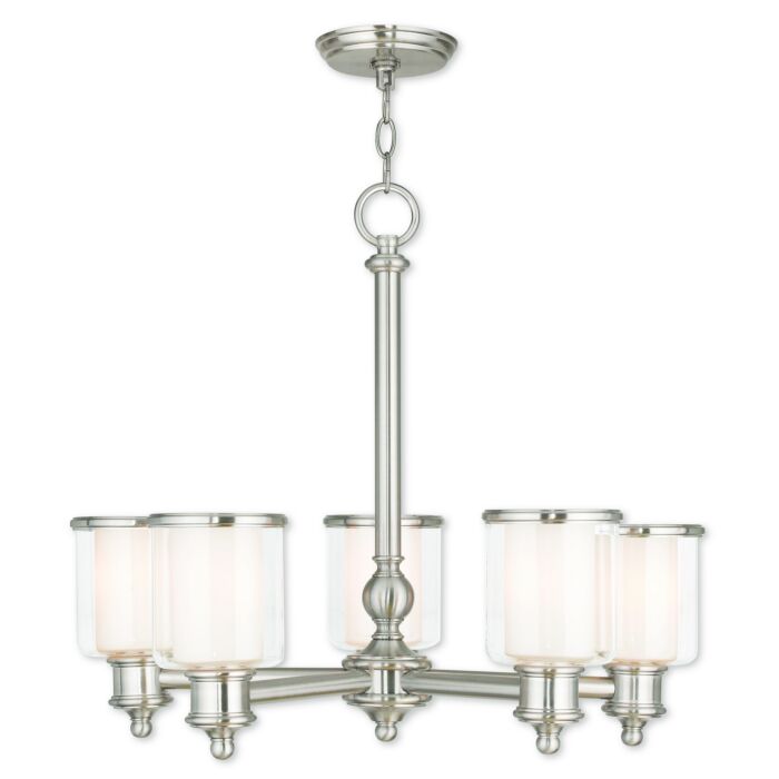 Middlebush 5-Light Chandelier in Brushed Nickel