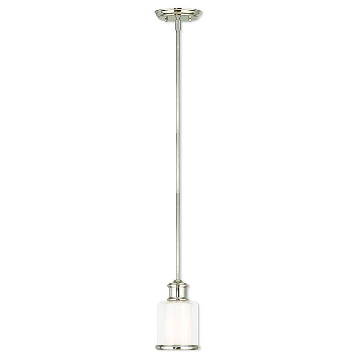 Middlebush 1-Light Mini Pendant in Polished Nickel