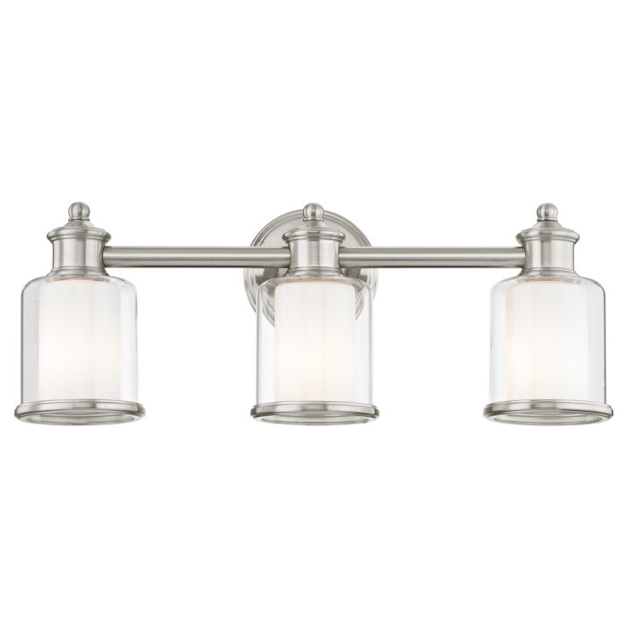 Middlebush 3-Light Bathroom Vanity Light in Brushed Nickel