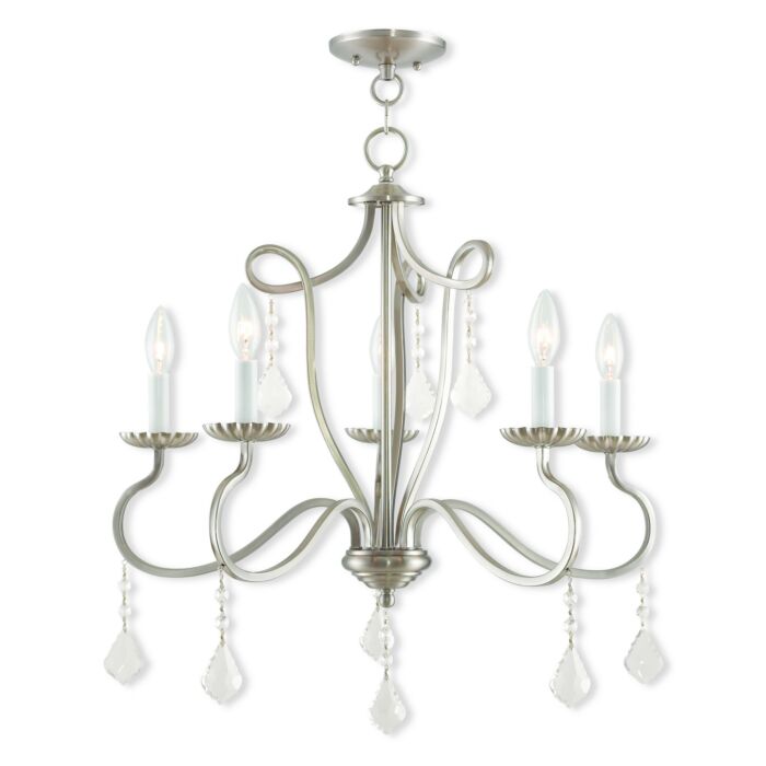 Callisto 5-Light Chandelier in Brushed Nickel