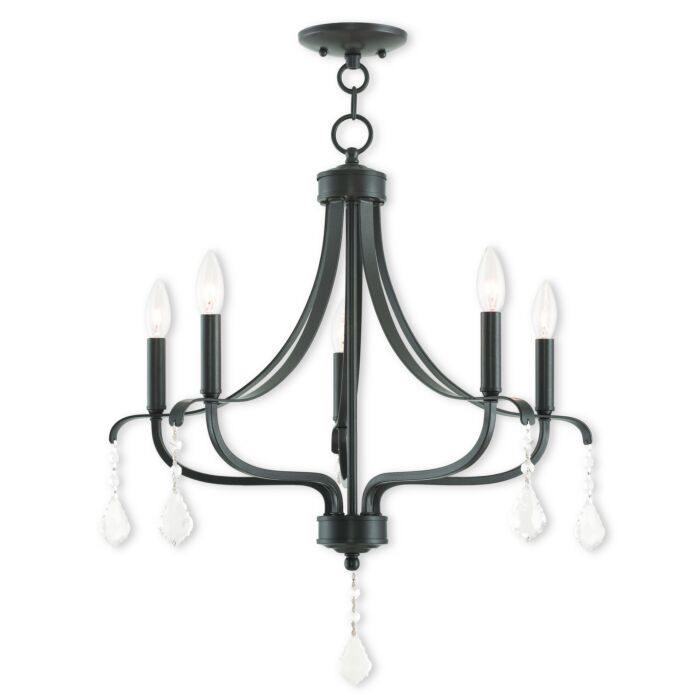 Laurel 5-Light Chandelier in English Bronze