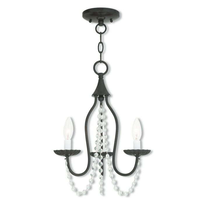 Alessia 3-Light Mini Chandelier in English Bronze