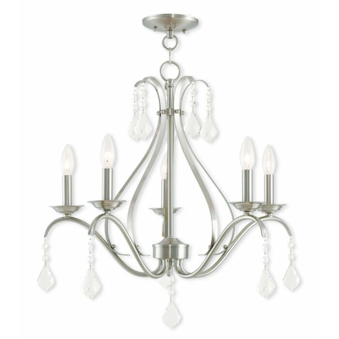 Caterina 5-Light Chandelier in Brushed Nickel