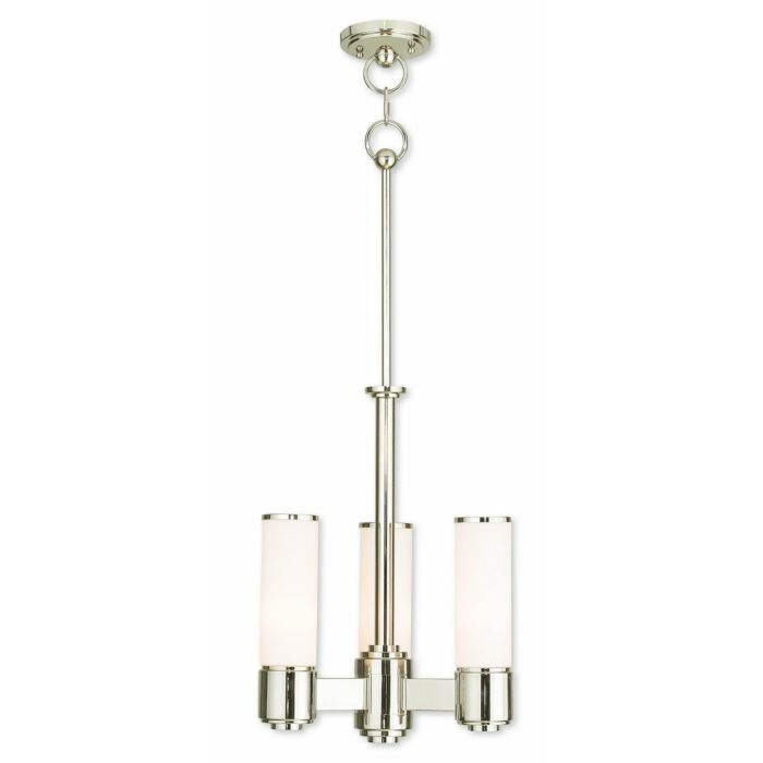 Weston 3-Light Mini Chandelier in Polished Nickel