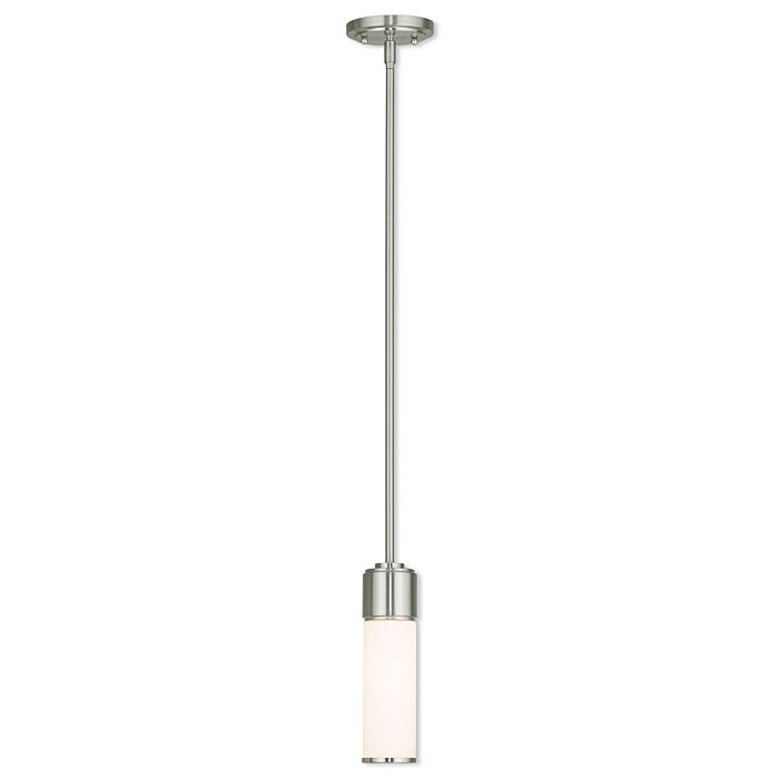 Weston 1-Light Mini Pendant in Brushed Nickel