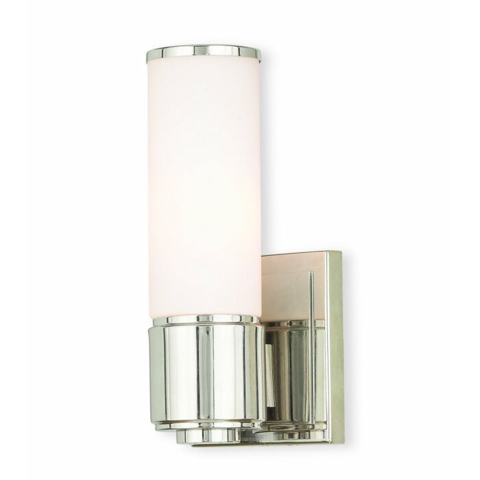 Weston 1-Light Wall Sconce with Bathroom Vanity Light Light in Polished Nickel
