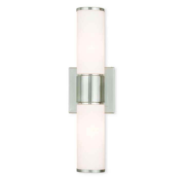 Weston 2-Light Wall Sconce with Bathroom Vanity Light Light in Brushed Nickel