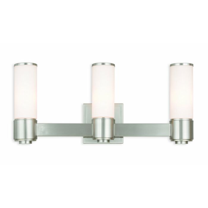 Weston 3-Light Wall Sconce with Bathroom Vanity Light Light in Brushed Nickel