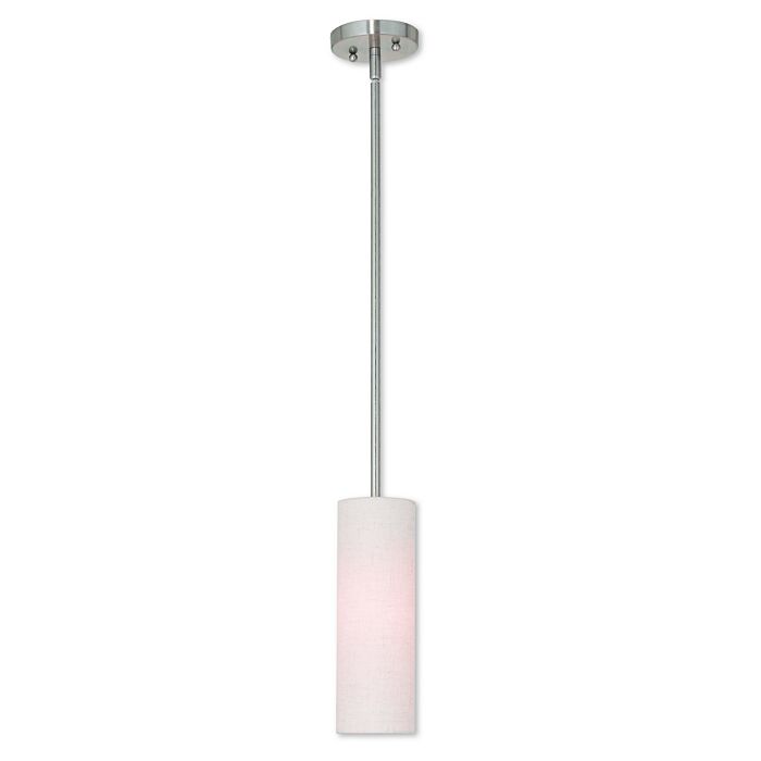 Meridian 1-Light Mini Pendant in Brushed Nickel