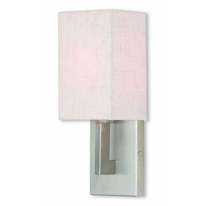 ADA Wall Sconces 1-Light Wall Sconce in Brushed Nickel