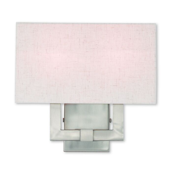 ADA Wall Sconces 2-Light Wall Sconce in Brushed Nickel