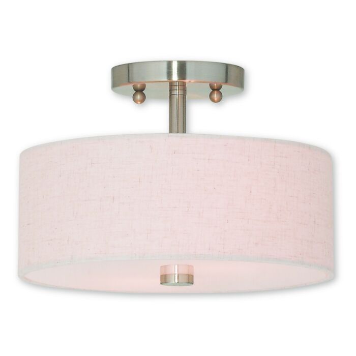 Meridian 2-Light Ceiling Mount in Brushed Nickel