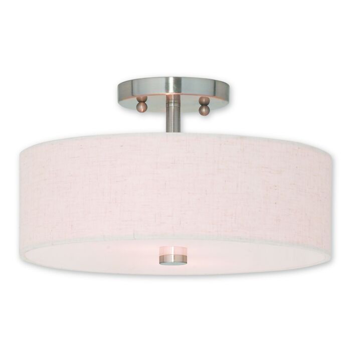 Meridian 2-Light Ceiling Mount in Brushed Nickel