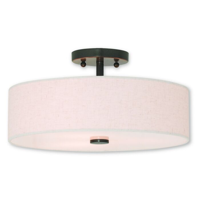 Monroe 3-Light Ceiling Mount in English Bronze