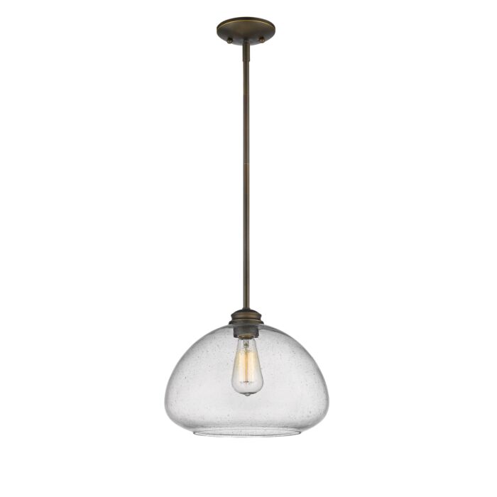 Z Lite Amon 1 Light Pendant Light In Olde Bronze