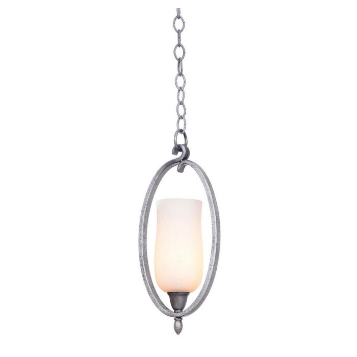 Kalco Mateo 1 Light Mini Pendant in Flecked Iron