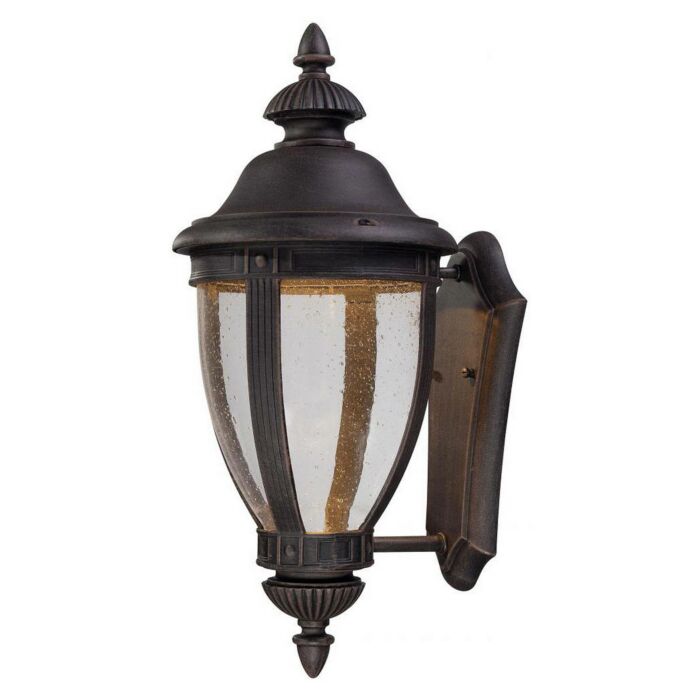 The Great Outdoors Wynterfield 22 Inch Outdoor Wall Light in Burnt Rust