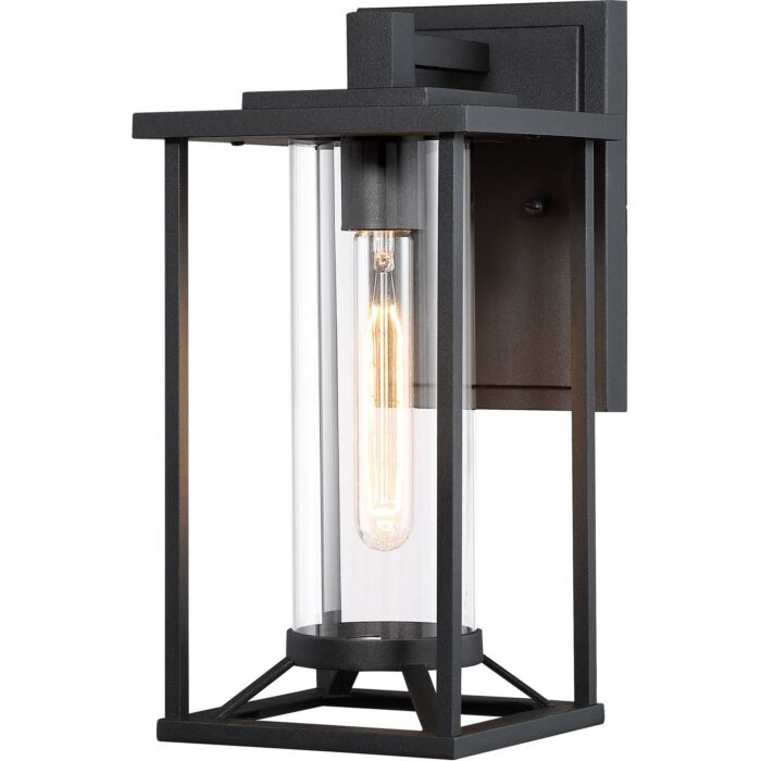 The Great Outdoors Trescott 13 Inch Outdoor Wall Light in Black