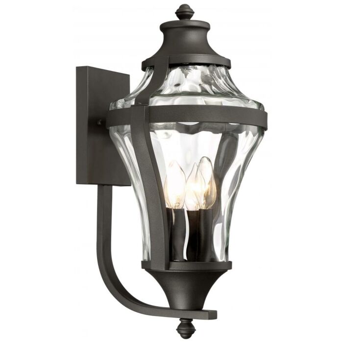 The Great Outdoors Libre 4 Light 24 Inch Outdoor Wall Light in Black