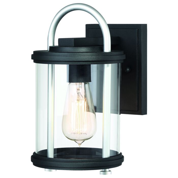 The Great Outdoors Keyser 11 Inch Outdoor Wall Light in Black