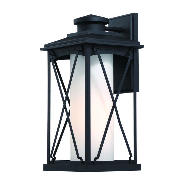 The Great Outdoors Lansdale 18 Inch Outdoor Wall Light in Black