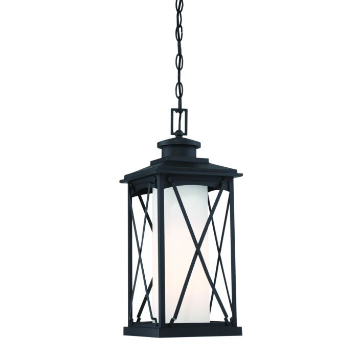The Great Outdoors Lansdale Traditional Outdoor Hanging Light in Black