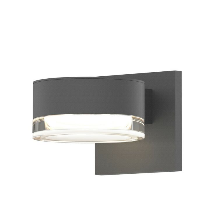 Sonneman REALS 2.5 Inch Downlight LED Wall Sconce in Textured Gray