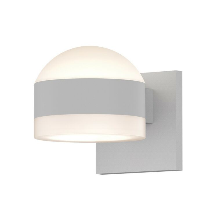 Sonneman REALS 4 Inch 2 Light Up/Down LED Wall Sconce in Textured White
