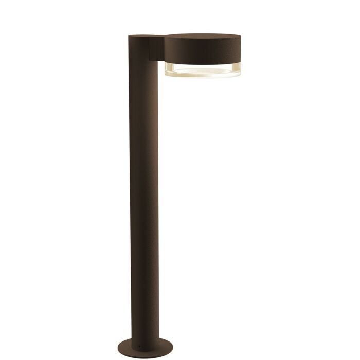 Sonneman REALS 22 Inch Clear Acrylic LED Bollard in Textured Bronze