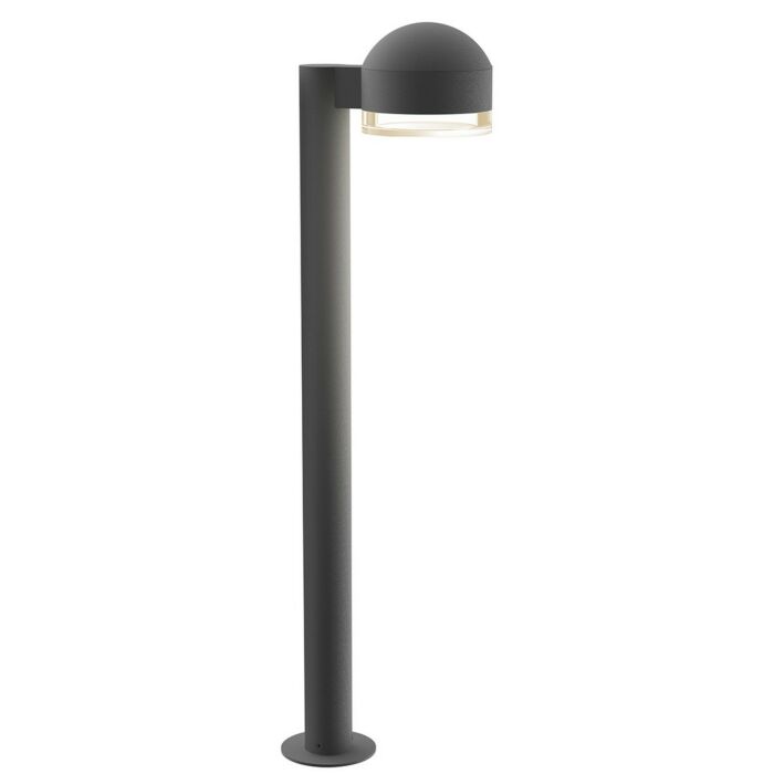 Sonneman REALS 29.75 Inch Clear Acrylic LED Bollard in Textured Gray