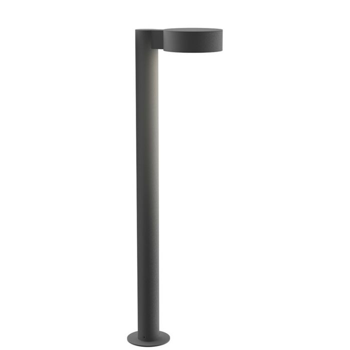 Sonneman REALS 28 Inch Optical Acrylic LED Bollard in Textured Gray