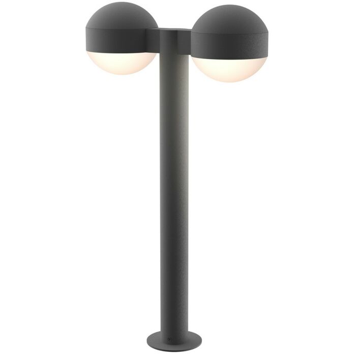 Sonneman REALS 23.75 Inch 2 Light LED Bollard in Textured Gray